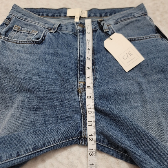 Current/Elliott Women's Wide Leg Crop Jeans Size 29 NWT Bromes Blue - Picture 11 of 16